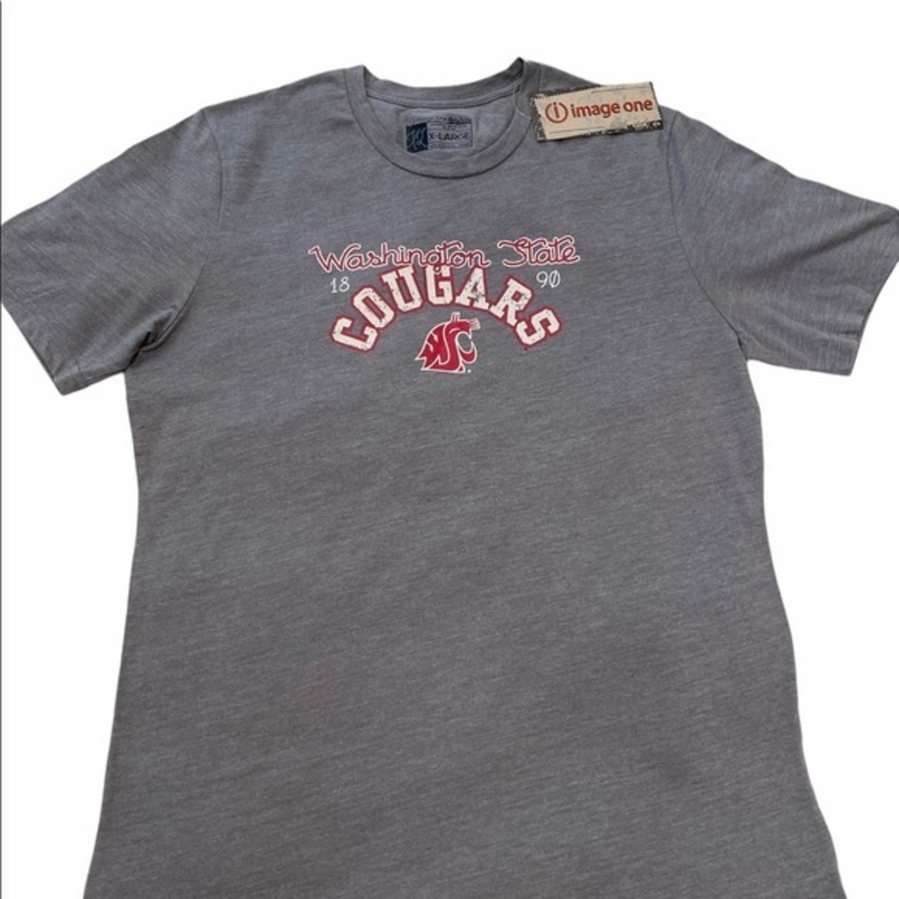 Image One Washington State Cougars X-Large Men’s T-Shirt in Gray. XL